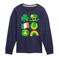 thumbnail image 1 of Instant Message - St. Patrick's Day Icon - Toddler & Youth Long Sleeve Graphic T-Shirt, 1 of 6