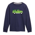 thumbnail image 1 of Instant Message - St. Patrick's Day - Leprechaun Truck - Delivering Luck - Toddler And Youth Long Sleeve Graphic T-Shirt, 1 of 5