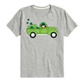 thumbnail image 1 of Instant Message - St. Patrick's Day - Leprechaun Truck - Delivering Luck - Toddler And Youth Short Sleeve Graphic T-Shirt, 1 of 5