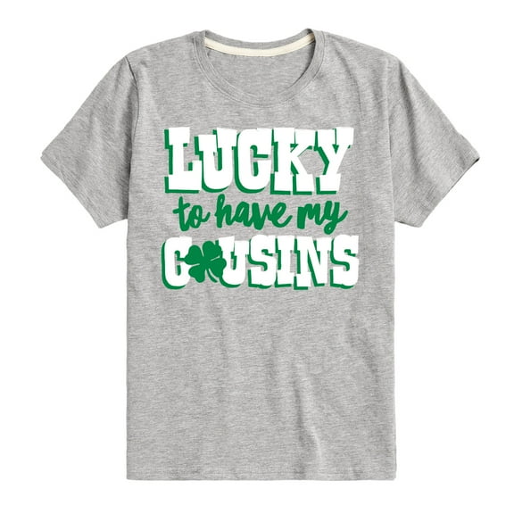 Instant Message - St. Patrick's Day - Lucky to Have My Cousins - Toddler And Youth Short Sleeve Graphic T-Shirt