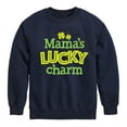 thumbnail image 1 of Instant Message - St. Patrick's Day - Mama's Lucky Charm - Toddler And Youth Crewneck Fleece Sweatshirt, 1 of 5