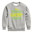 thumbnail image 1 of Instant Message - St. Patrick's Day - Mama's Lucky Charm - Toddler And Youth Crewneck Fleece Sweatshirt, 1 of 5