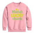 thumbnail image 1 of Instant Message - St. Patrick's Day - Mama's Lucky Charm - Toddler And Youth Crewneck Fleece Sweatshirt, 1 of 4