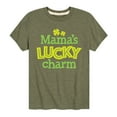 thumbnail image 1 of Instant Message - St. Patrick's Day - Mama's Lucky Charm - Toddler And Youth Short Sleeve Graphic T-Shirt, 1 of 5