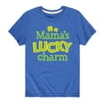 thumbnail image 1 of Instant Message - St. Patrick's Day - Mama's Lucky Charm - Toddler And Youth Short Sleeve Graphic T-Shirt, 1 of 5