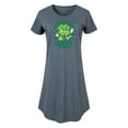 thumbnail image 1 of Instant Message - St. Patrick's Day - Nothin' But Lucky Vibes Clover - Women's Any Way Dress, 1 of 6