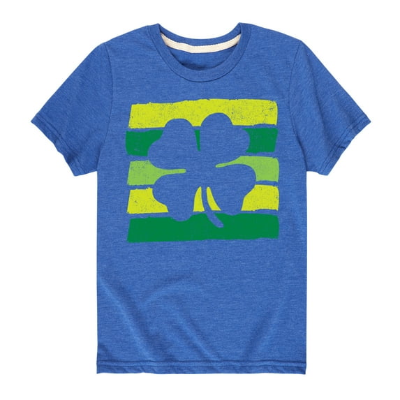 Instant Message - St. Patrick's Day - Outline of Shamrock - Toddler And Youth Short Sleeve Graphic T-Shirt