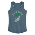 thumbnail image 1 of Instant Message - St. Patrick's Day - Pinch Of Luck Skeleton - Women's Racerback Tank Top, 1 of 6