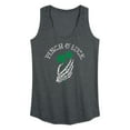 thumbnail image 1 of Instant Message - St. Patrick's Day - Pinch Of Luck Skeleton - Women's Racerback Tank Top, 1 of 6
