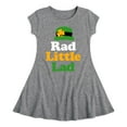 thumbnail image 1 of Instant Message - St. Patrick's Day - Rad Little Lad - Toddler And Youth Girls Fit And Flare Dress, 1 of 1