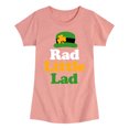 thumbnail image 1 of Instant Message - St. Patrick's Day - Rad Little Lad - Toddler And Youth Girls Short Sleeve Graphic T-Shirt, 1 of 1