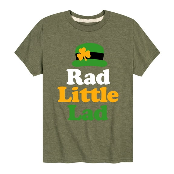 Instant Message - St. Patrick's Day - Rad Little Lad - Toddler And Youth Short Sleeve Graphic T-Shirt