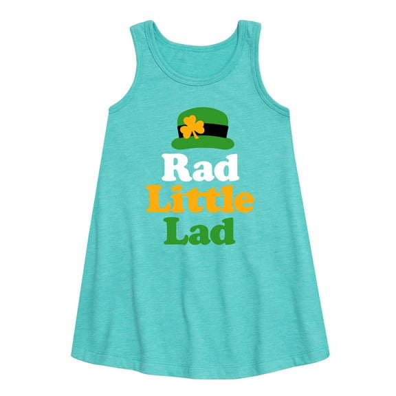 Instant Message - St. Patrick's Day - Rad Little Lad - Toddler and Youth Girls A-line Dress
