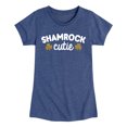 thumbnail image 1 of Instant Message - St. Patrick's Day - Shamrock Cuties with Sparkle Shamrocks - Toddler And Youth Girls Short Sleeve Graphic T-Shirt, 1 of 5