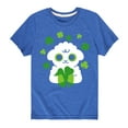 thumbnail image 1 of Instant Message - St. Patrick's Day - Sheep Hugging Clovers - Toddler And Youth Short Sleeve Graphic T-Shirt, 1 of 5
