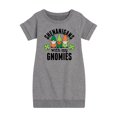 thumbnail image 1 of Instant Message - St. Patrick's Day - Shenanigans with my Gnomies - Toddler And Youth Girls Fleece Dress, 1 of 1
