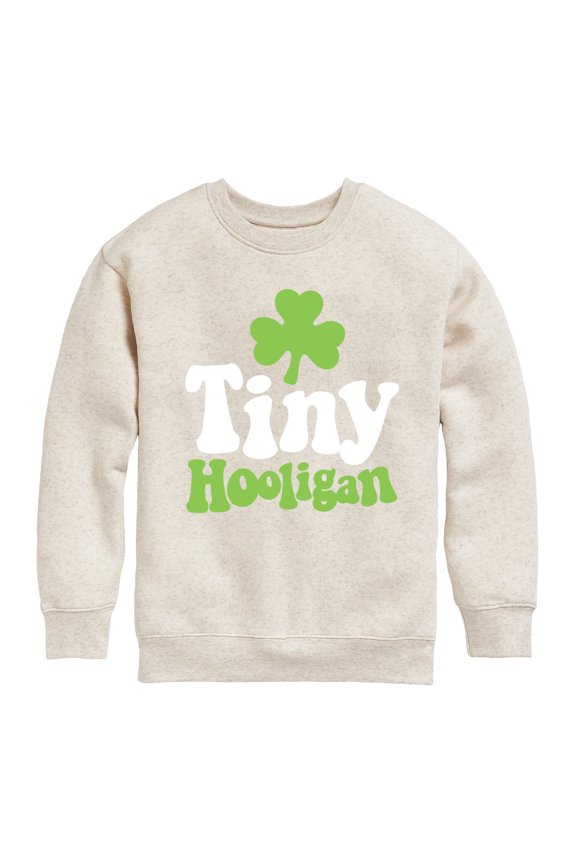 - St. Patrick's Day - Tiny Hooligan - Toddler And Youth Crewneck Fleece Sweatshirt