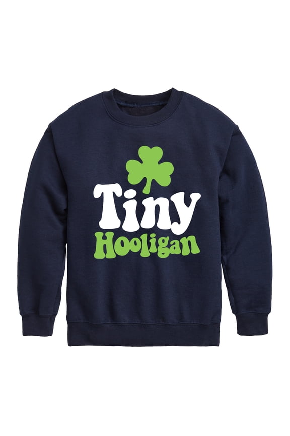 - St. Patrick's Day - Tiny Hooligan - Toddler And Youth Crewneck Fleece Sweatshirt