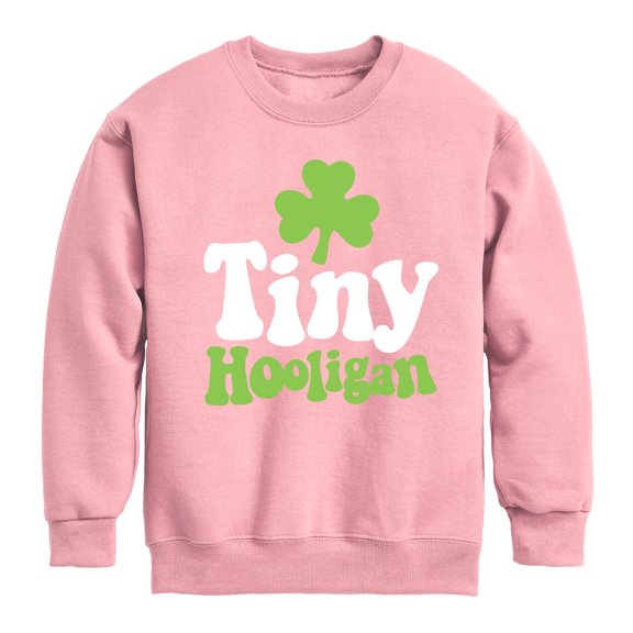 Instant Message - St. Patrick's Day - Tiny Hooligan - Toddler And Youth Crewneck Fleece Sweatshirt