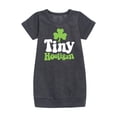 thumbnail image 1 of Instant Message - St. Patrick's Day - Tiny Hooligan - Toddler And Youth Girls Fleece Dress, 1 of 4