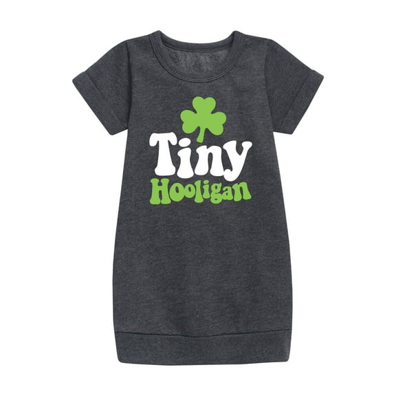 Instant Message - St. Patrick's Day - Tiny Hooligan - Toddler And Youth Girls Fleece Dress