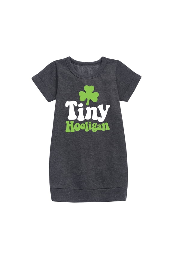 - St. Patrick's Day - Tiny Hooligan - Toddler And Youth Girls Fleece Dress