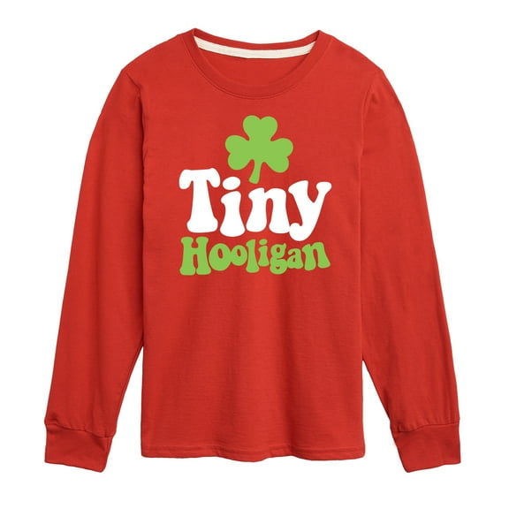 Instant Message - St. Patrick's Day - Tiny Hooligan - Toddler And Youth Long Sleeve Graphic T-Shirt