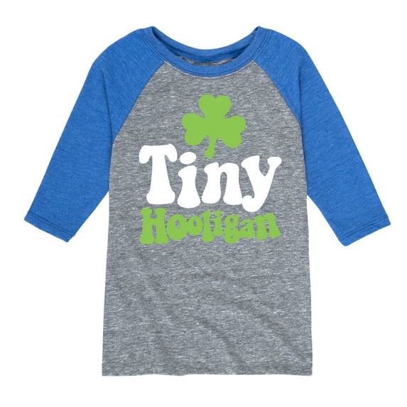 Instant Message - St. Patrick's Day - Tiny Hooligan - Toddler And Youth Raglan Graphic T-Shirt