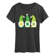 thumbnail image 1 of Instant Message - St Patricks Day Gnomes - Women's Short Sleeve Graphic T-Shirt, 1 of 5