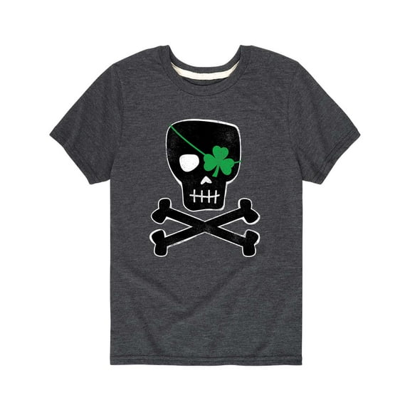 Instant Message - St Pattys Skull  - St Patrick Day Youth  Short Sleeve Tee