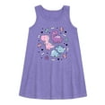 thumbnail image 1 of Instant Message - Stacked Girly Dinos - Toddler and Youth Girls A-line Dress, 1 of 5