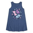 thumbnail image 1 of Instant Message - Stacked Girly Dinos - Toddler and Youth Girls A-line Dress, 1 of 6