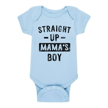 Instant Message - Staight Up Mamas Boy - Infant Baby One Piece