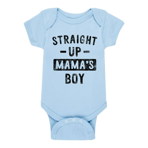 Instant Message - Staight Up Mamas Boy - Infant Baby One Piece
