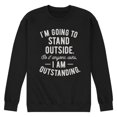 thumbnail image 1 of Instant Message - Stand Outside Outstanding - Men's Crew Neck Fleece Pullover, 1 of 5