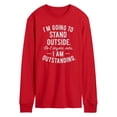 thumbnail image 1 of Instant Message - Stand Outside Outstanding - Men's Long Sleeve T-Shirt, 1 of 4