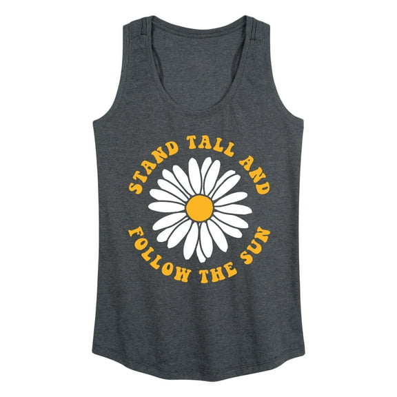 Instant Message - Stand Tall Follow The Sun Daisy - Women's Racerback Tank Top
