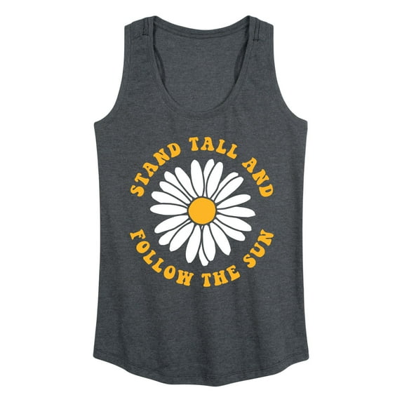 Instant Message - Stand Tall Follow The Sun Daisy - Women's Racerback Tank Top