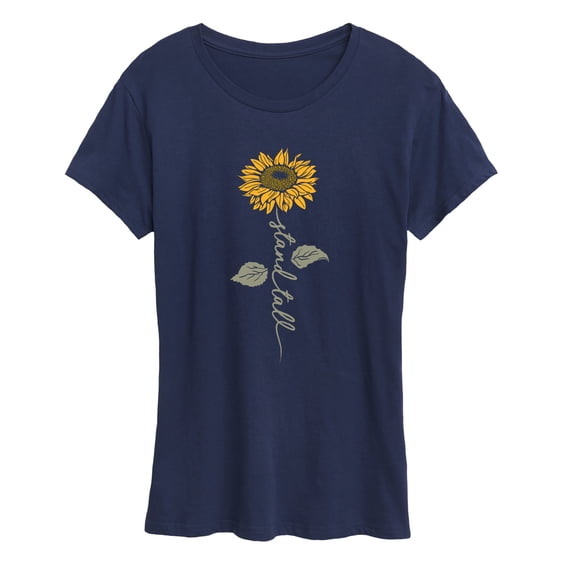 Instant Message - Stand Tall Sunflower Short Sleeve Graphic T-Shirt