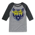 thumbnail image 1 of Instant Message - Star Eyed Tiger - Toddler & Youth Raglan Graphic T-Shirt, 1 of 5