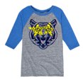 thumbnail image 1 of Instant Message - Star Eyed Tiger - Toddler & Youth Raglan Graphic T-Shirt, 1 of 5