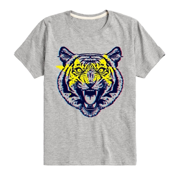 Instant Message - Star Eyed Tiger - Toddler & Youth Short Sleeve Graphic T-Shirt
