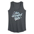 thumbnail image 1 of Instant Message - Star Spangled Babe - Women's Racerback Tank Top, 1 of 5