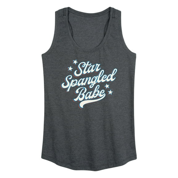 Instant Message - Star Spangled Babe - Women's Racerback Tank Top