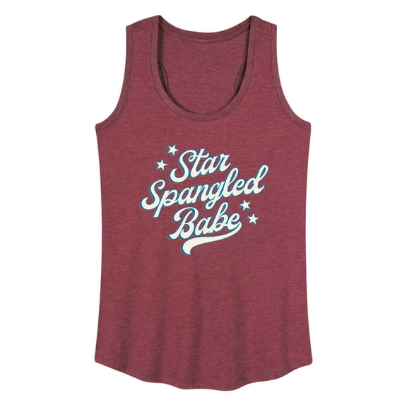 Instant Message - Star Spangled Babe - Women's Racerback Tank Top