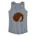 thumbnail image 1 of Instant Message - Starry Afro Woman - Women's Racerback Tank Top, 1 of 6
