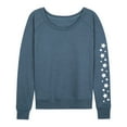 thumbnail image 1 of Instant Message - Stars - Women's Lightweight French Terry Long Sleeve Shirt, 1 of 5