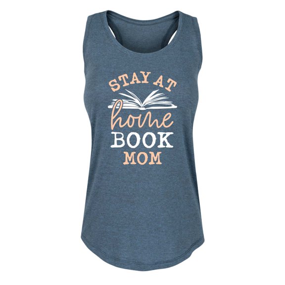 Instant Message - Stay At Home Book Mom - Women's Racerback Tank