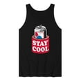 thumbnail image 1 of Instant Message - Stay Cool Beer Can - Mens Jersey Graphic Tank, 1 of 5
