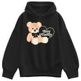 thumbnail image 1 of Instant Message - Stay Cuddly Bear - Women's Oversized Fleece Hoodie Sweatshirt, 1 of 4